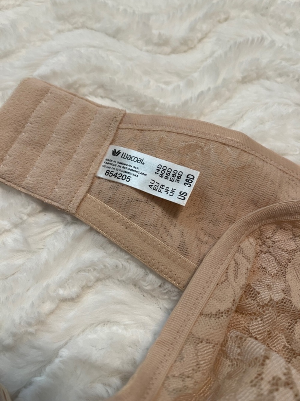 NWT Wacoal Strapless Lace Underwire Bra #854205 - Picture 6 of 14